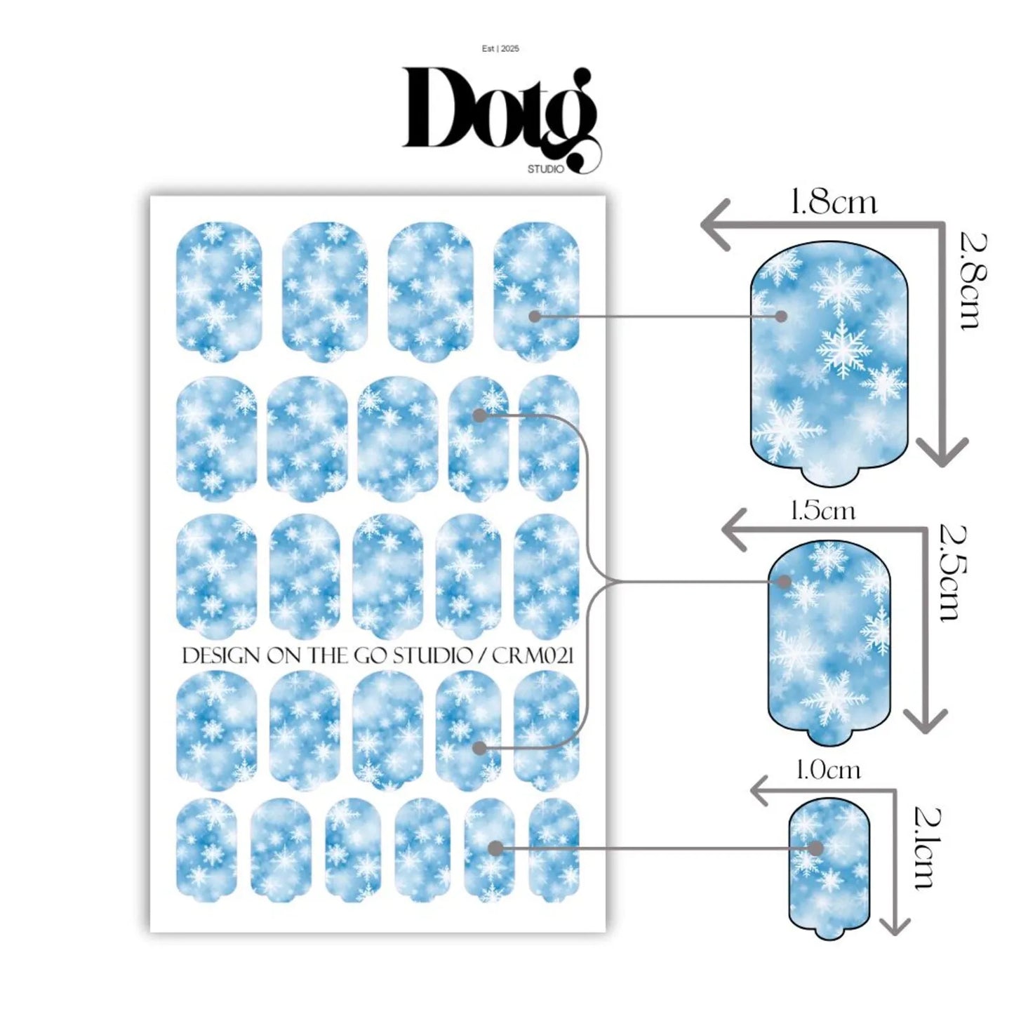 Winter Snowflakes Nail Wraps