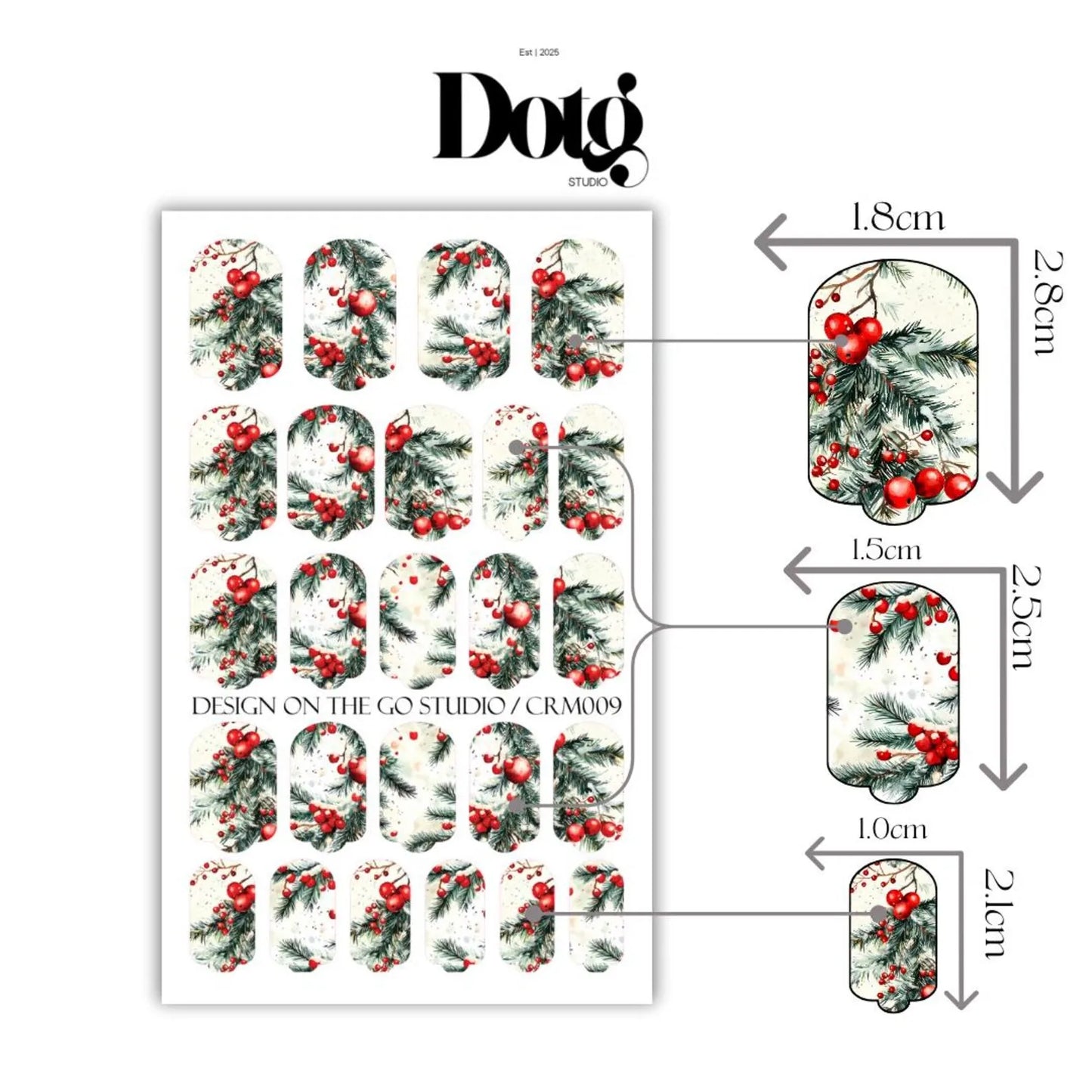 Winter Berries Nail Wraps