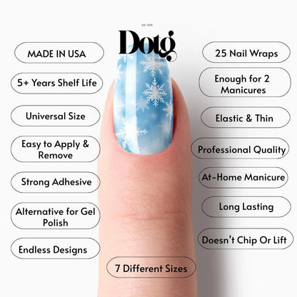 Winter Snowflakes Nail Wraps