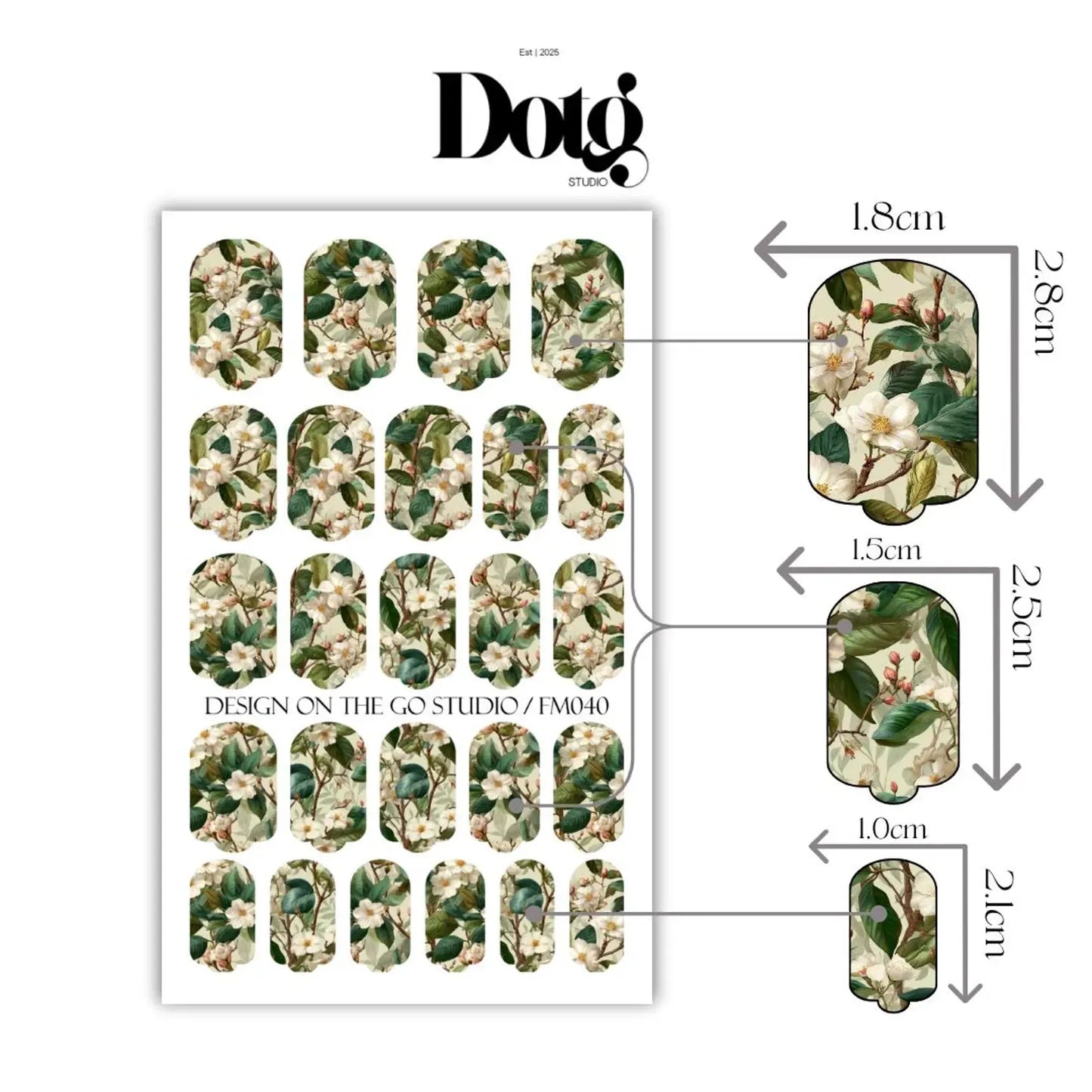 Camellia Blossom Nail Wraps