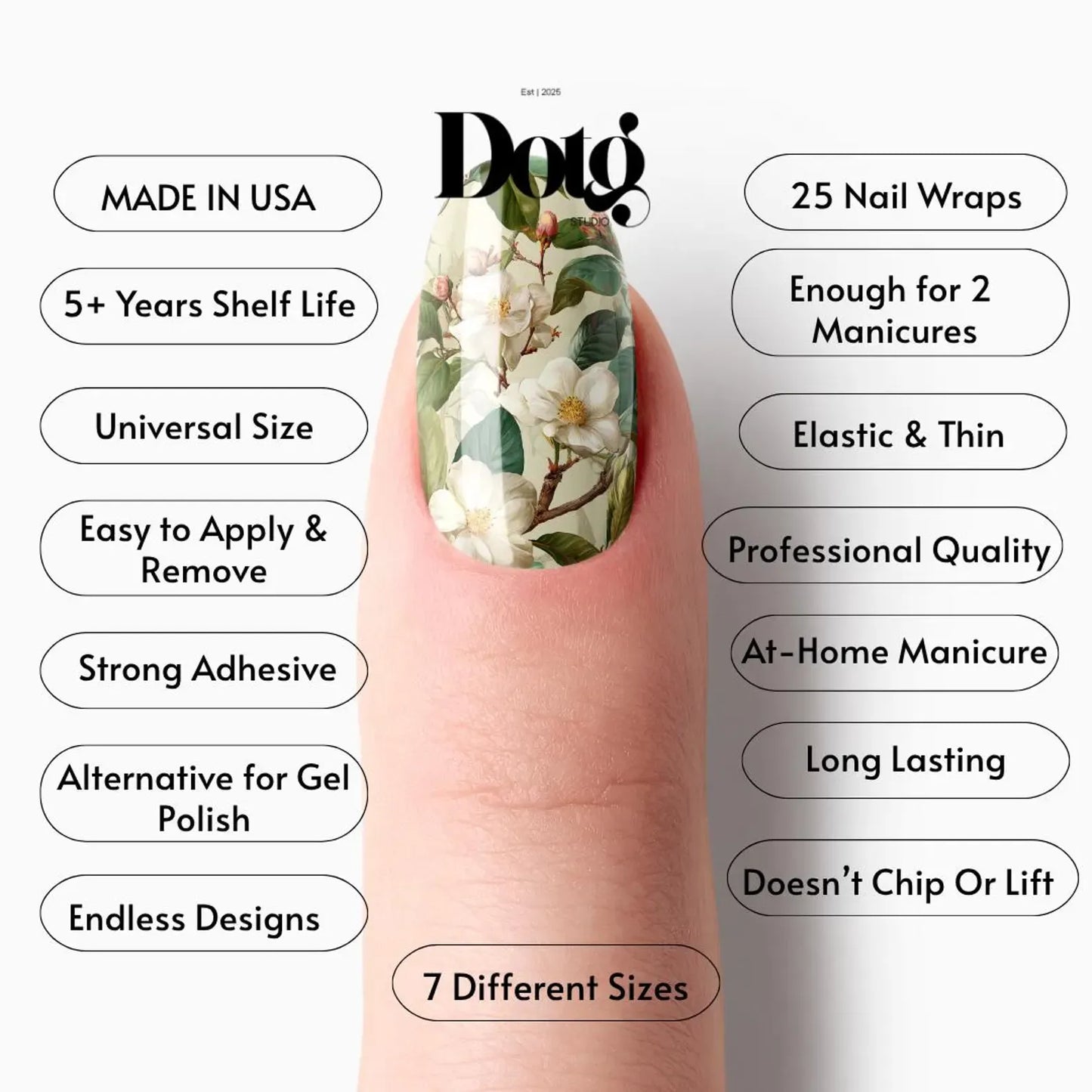 Camellia Blossom Nail Wraps