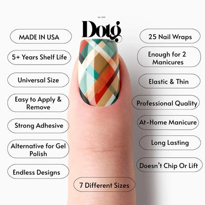 Retro Plaid Nail Wraps