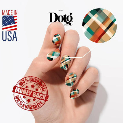 Retro Plaid Nail Wraps