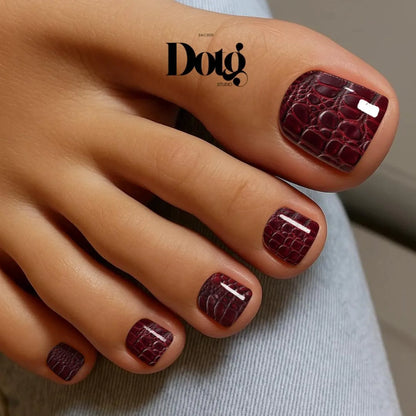 Ruby Croc Nail Wraps