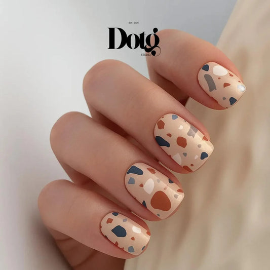 Terrazzo Neutral Nail Wraps