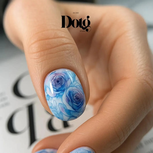 Watercolor Rose Nail Wraps