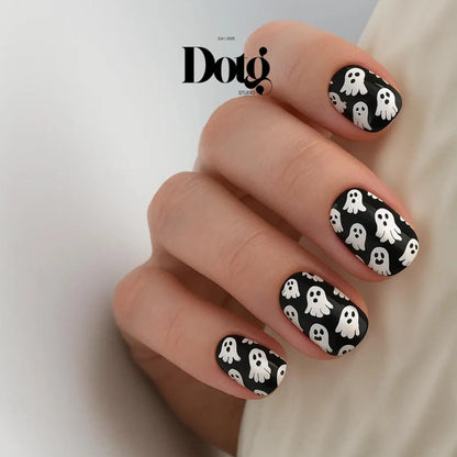White Ghost Nail Wraps