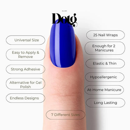 Deep Blue Nail Wraps