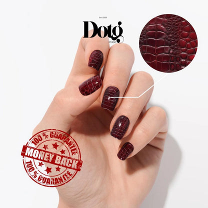 Ruby Croc Nail Wraps