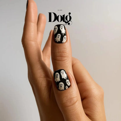 White Ghost Nail Wraps