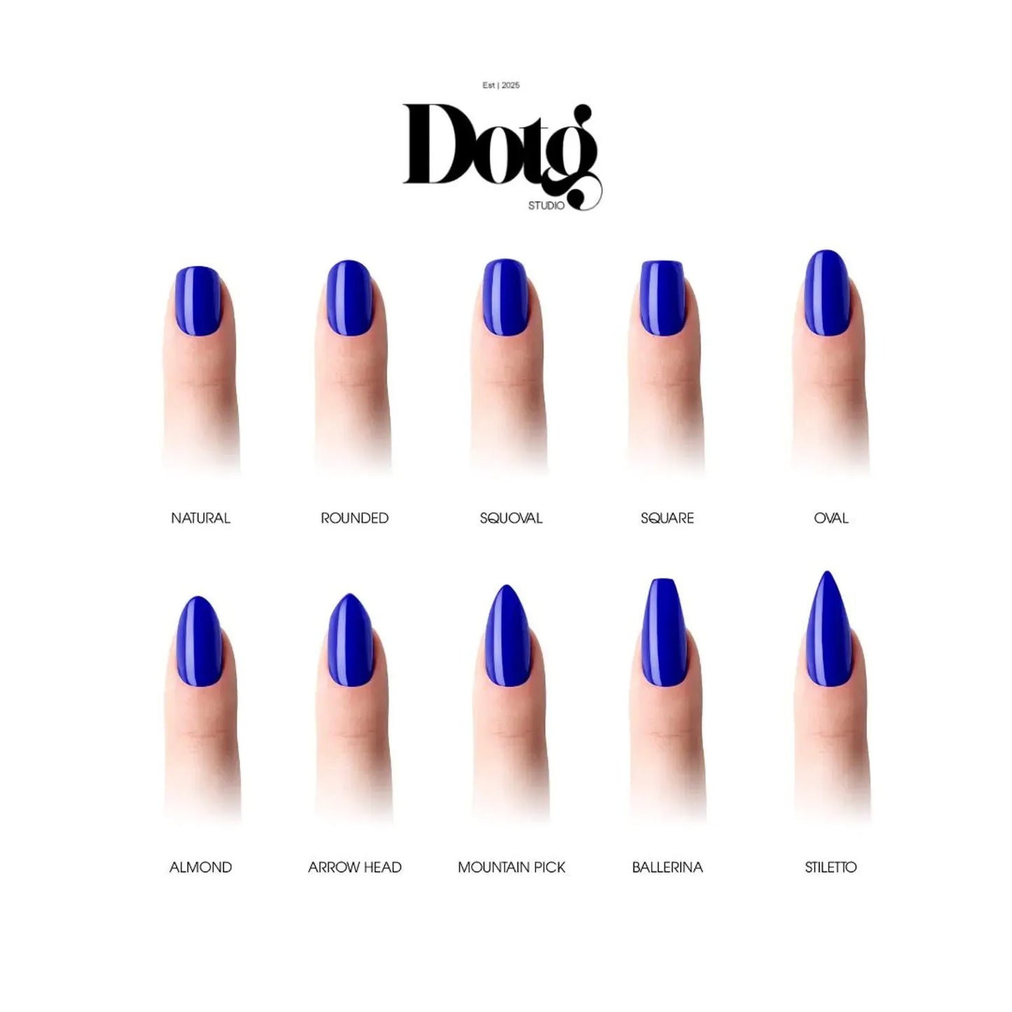 Deep Blue Nail Wraps