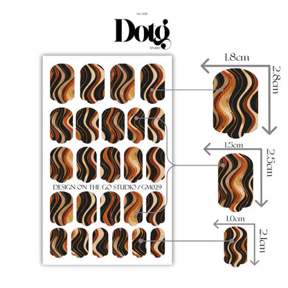 Autumn Swirl Nail Wraps