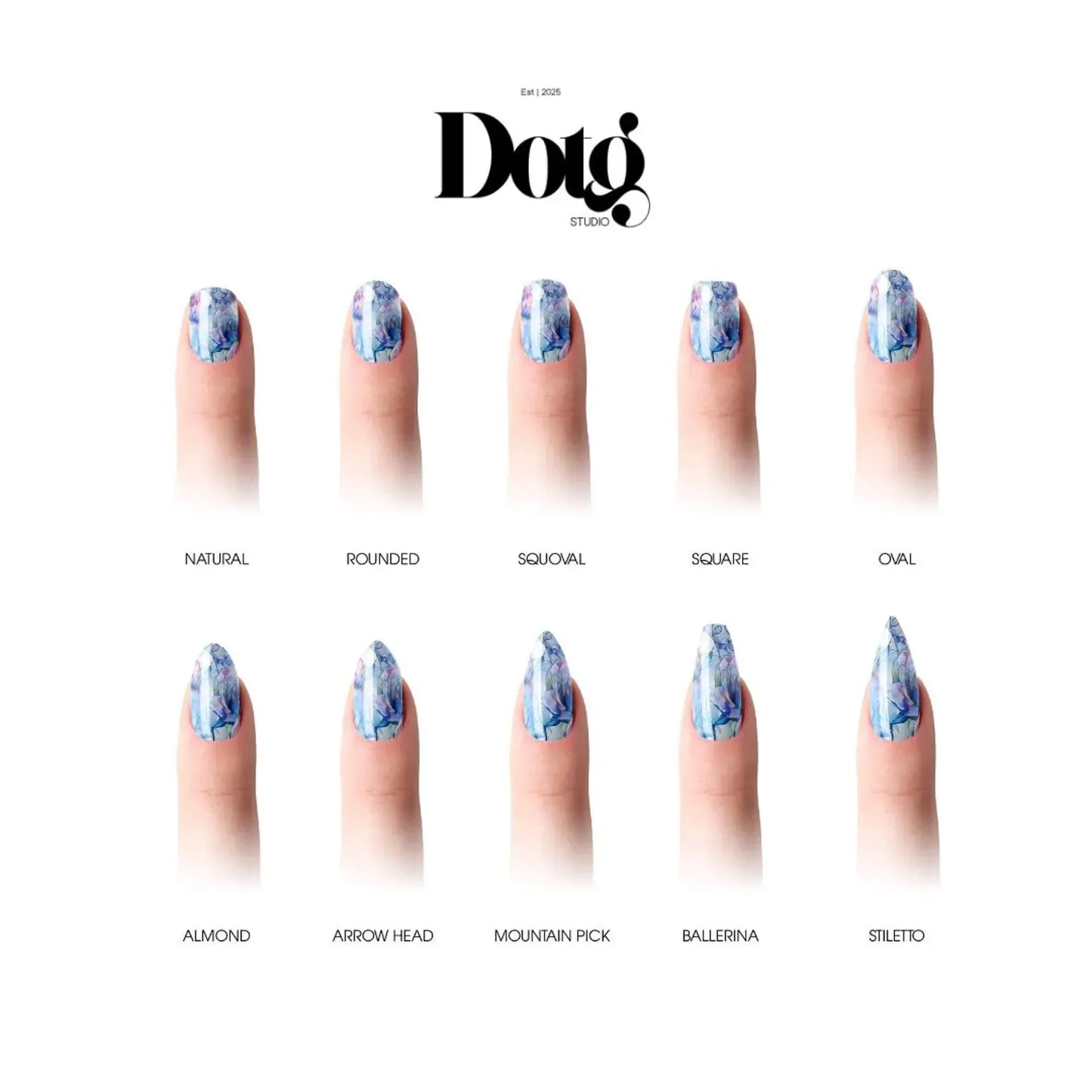 Watercolor Rose Nail Wraps