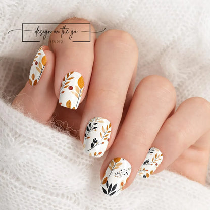 Harvest Leafs Nail Wraps