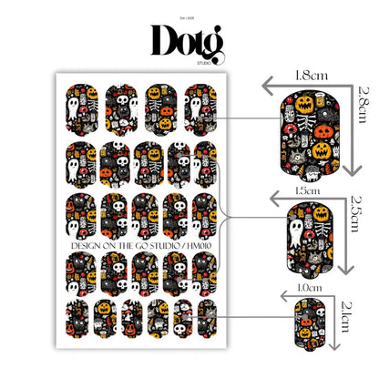 Halloween Doodle Nail Wraps