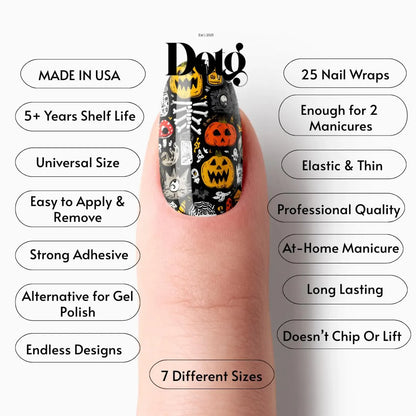 Halloween Doodle Nail Wraps