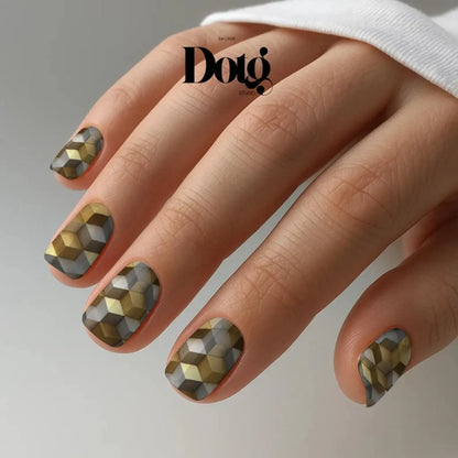 Dimensional Cubes Nail Wraps