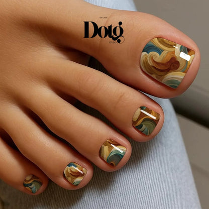 Earthy Swirl Nail Wraps