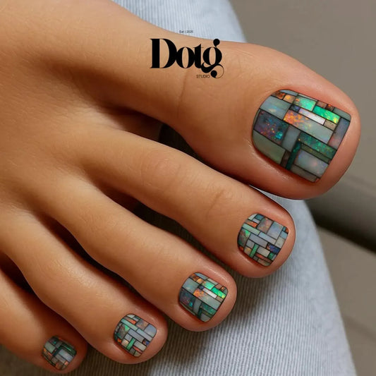 Opal Mosaic Nail Wraps