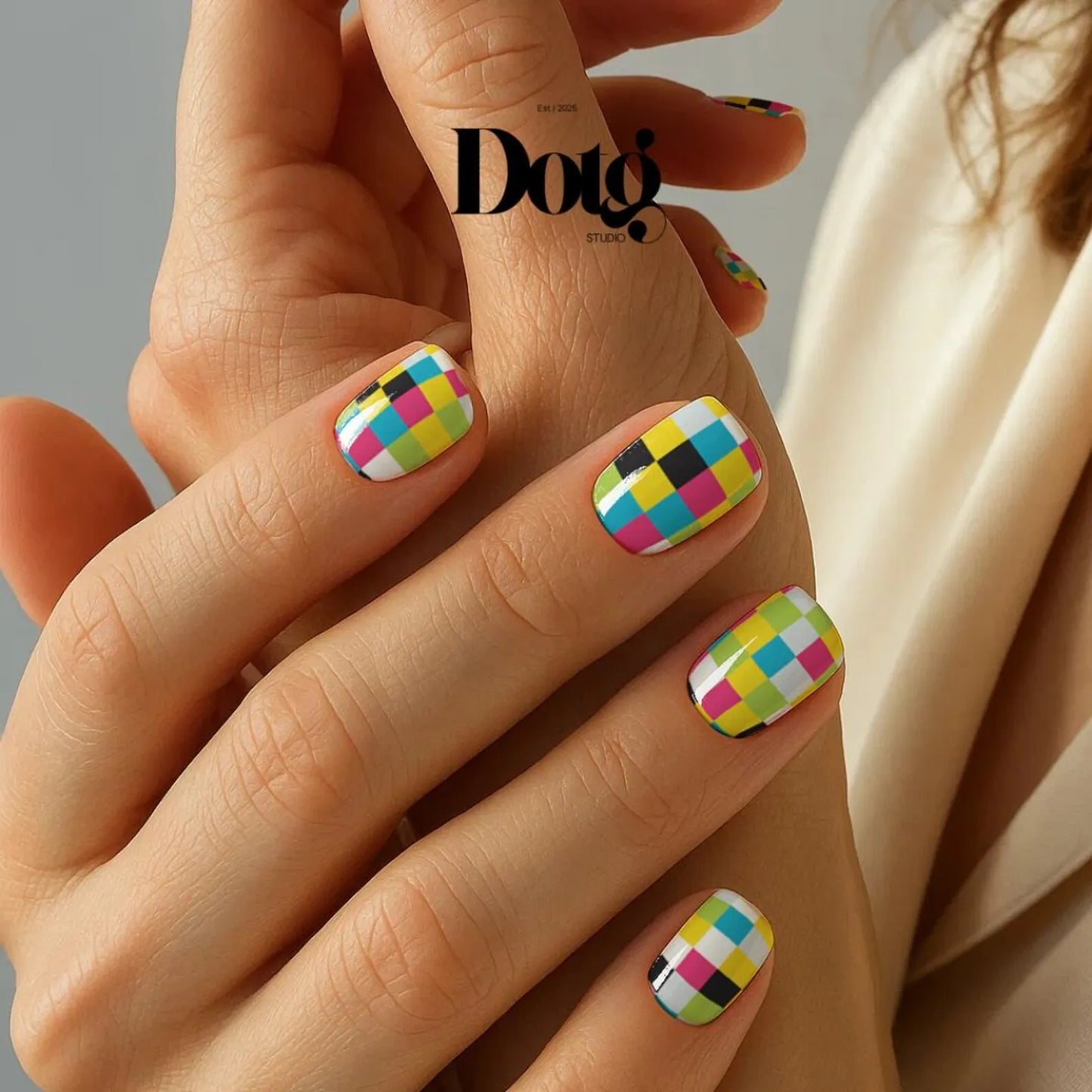 Colorblock Nail Wraps