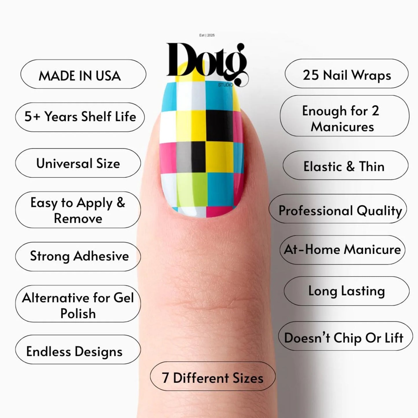 Colorblock Nail Wraps