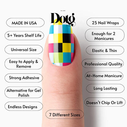 Colorblock Nail Wraps