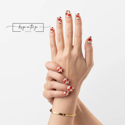 Poppy Kiss Nail Wraps