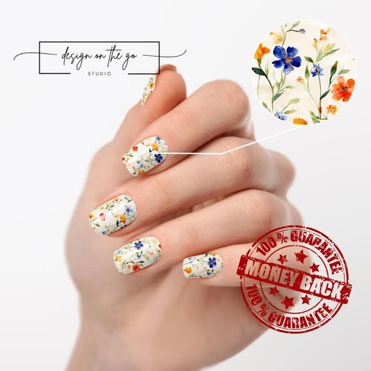 Spring Sketch Nail Wraps