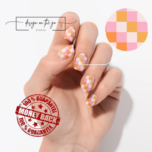 Summer Squares Nail Wraps